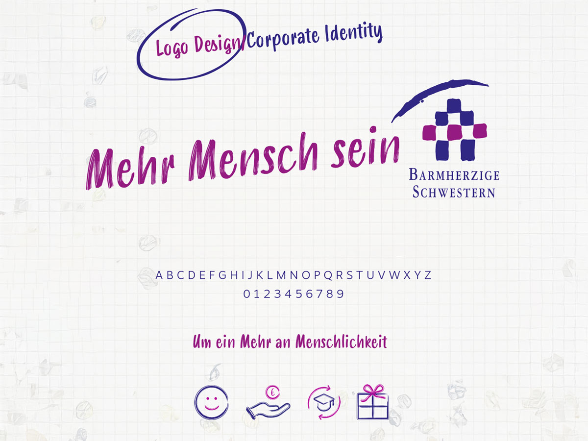 Referenz Logo Design und Corporate Identity Entwicklung für Barmherzige Schwestern – Employer Branding von twentyfourtalents