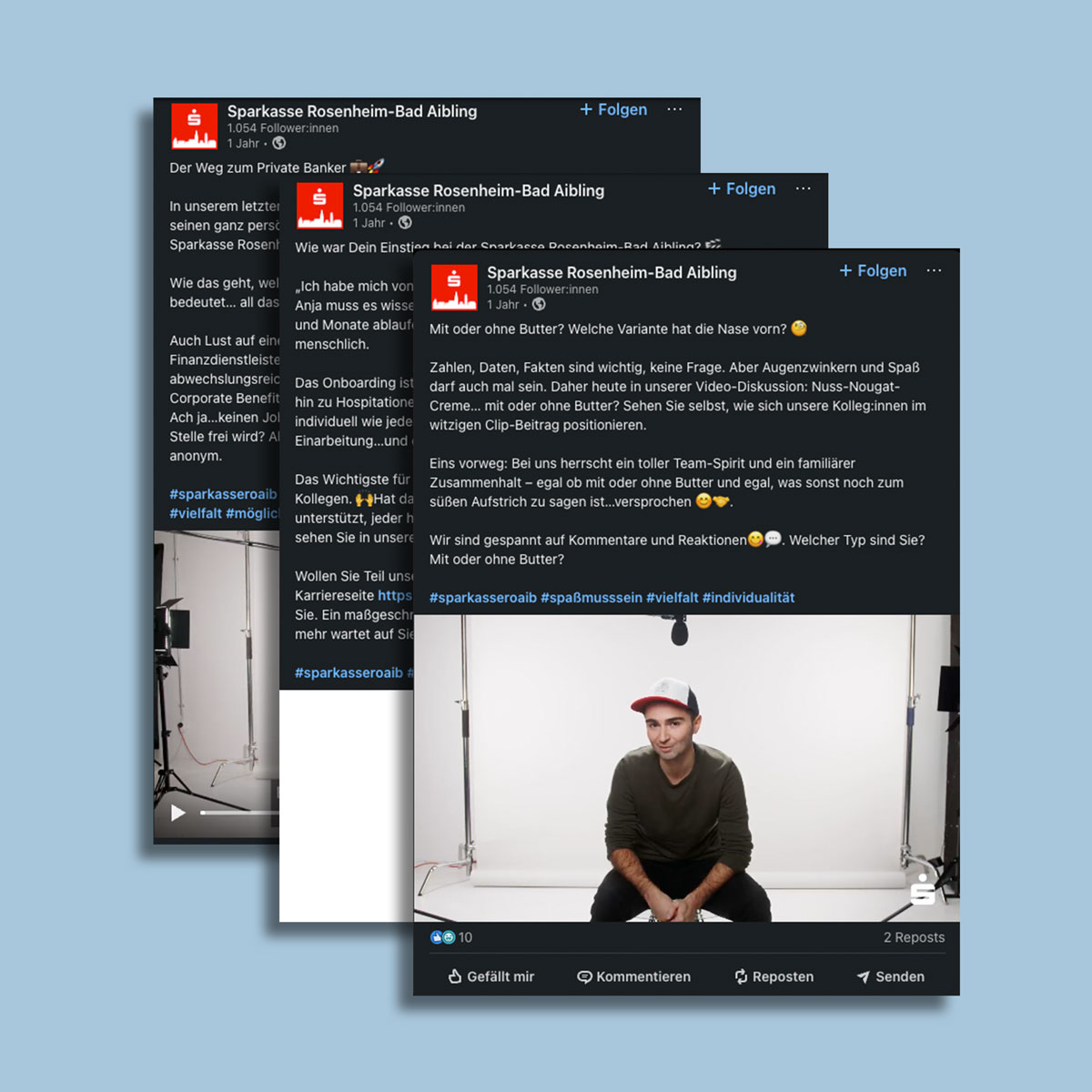 Social Media Kampagnen für Sparkasse Rosenheim Bad Aibling